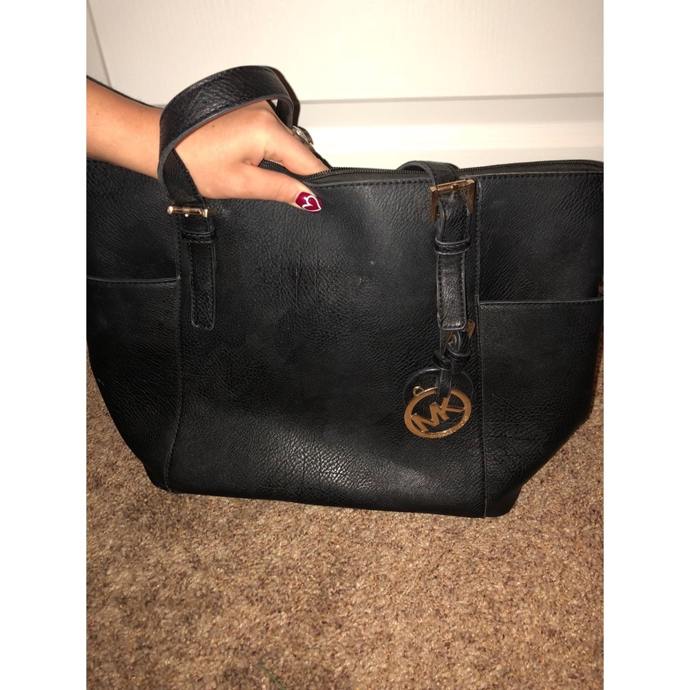 used often MK purse all black
